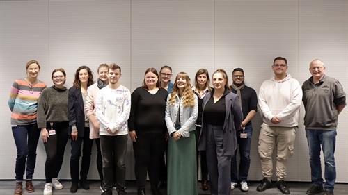 Group of new university employees 